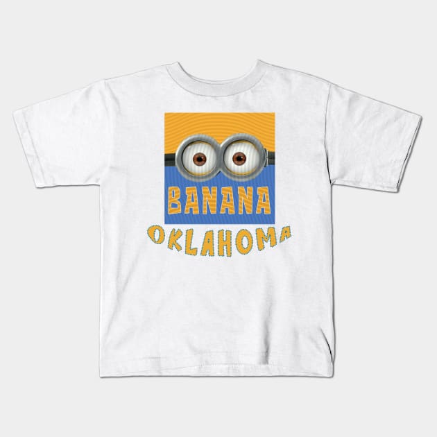 DESPICABLE MINION AMERICA OKLAHOMA Kids T-Shirt by LuckYA